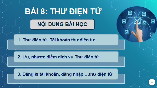 Giáo án điện tử Tin 6 Kết nối tri thức Bài 8: Thư điện tử | PPT Tin học 6