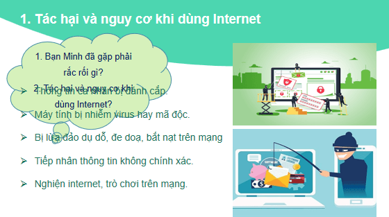 Giáo án điện tử Tin 6 Kết nối tri thức Bài 9: An toàn thông tin trên Internet | PPT Tin học 6