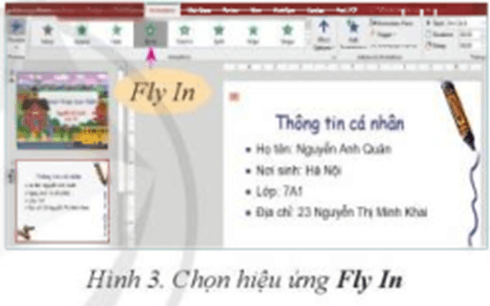 Giáo án Tin học 7 Bài 14: Thêm hiệu ứng cho trang chiếu