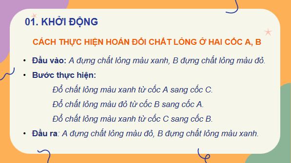 Giáo án điện tử Tin 7 Kết nối tri thức Bài 16: Thuật toán sắp xếp | PPT Tin học 7
