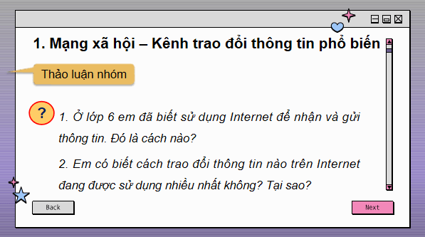 Giáo án điện tử Tin 7 Kết nối tri thức Bài 4: Mạng xã hội và một số kênh trao đổi thông tin trên internet | PPT Tin học 7