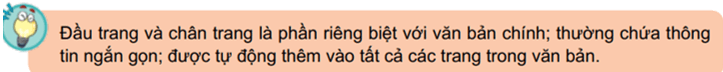 Giáo án Tin học 8 Kết nối tri thức Bài 9a: Tạo đầu trang, chân trang cho văn bản