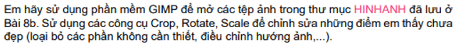 Giáo án Tin học 8 Kết nối tri thức Bài 9b: Thay đổi khung hình, kích thước ảnh