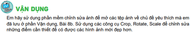 Giáo án Tin học 8 Kết nối tri thức Bài 9b: Thay đổi khung hình, kích thước ảnh