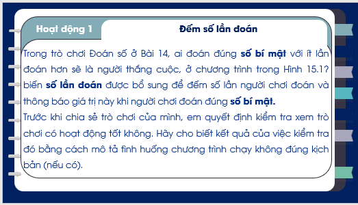 Giáo án điện tử Tin học 8 Bài 15: Gỡ lỗi | PPT Tin học 8 Kết nối tri thức