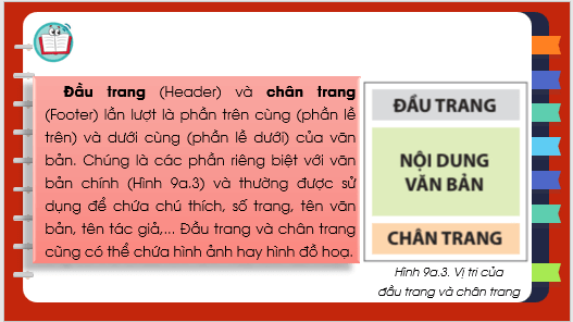 Giáo án điện tử Tin học 8 Bài 9a: Tạo đầu trang, chân trang cho văn bản | PPT Tin học 8 Kết nối tri thức