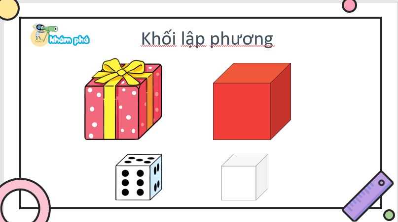 Giáo án điện tử Toán lớp 1 Bài 14: Khối lập phương, khối hộp chữ nhật | PPT Toán lớp 1 Kết nối tri thức