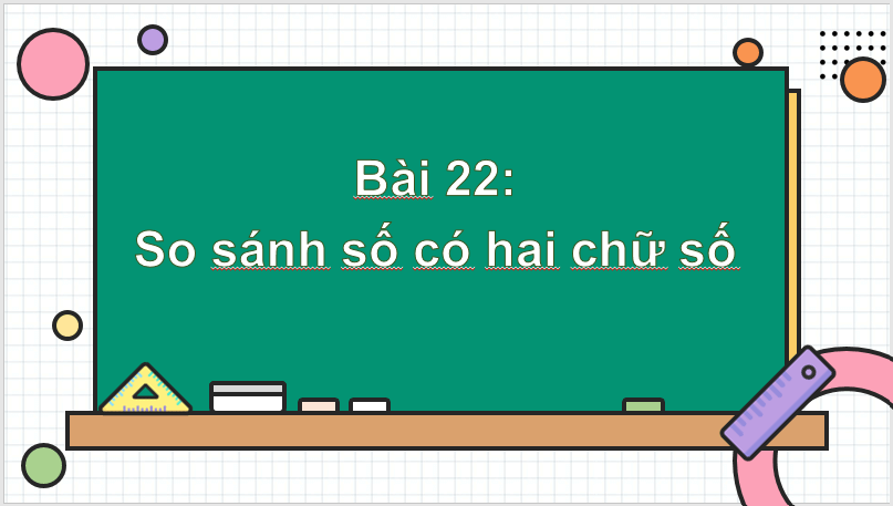 Giáo án điện tử Toán lớp 1 Bài 22: So sánh số có hai chữ số | PPT Toán lớp 1 Kết nối tri thức