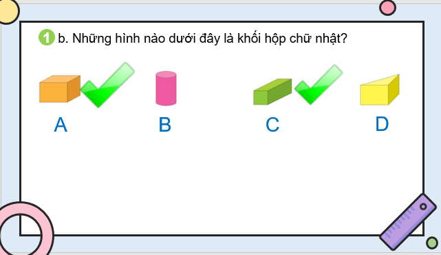 Giáo án điện tử Toán lớp 1 Bài 40: Ôn tập hình học và đo lường | PPT Toán lớp 1 Kết nối tri thức