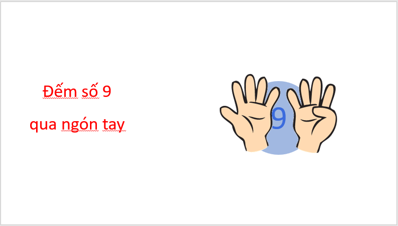 Giáo án điện tử Toán lớp 1 Số 9 | PPT Toán lớp 1 Chân trời sáng tạo