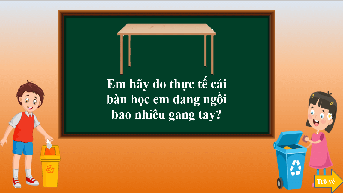 Giáo án điện tử Toán lớp 1 Xăng-ti-mét. Đơn vị đo độ dài | PPT Toán lớp 1 Chân trời sáng tạo