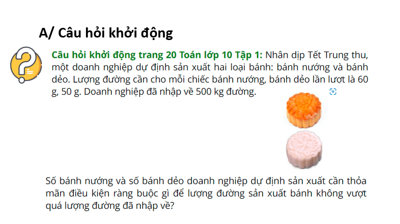 Giáo án điện tử Toán 10 Bài 1: Bất phương trình bậc nhất hai ẩn | PPT Toán 10 Cánh diều