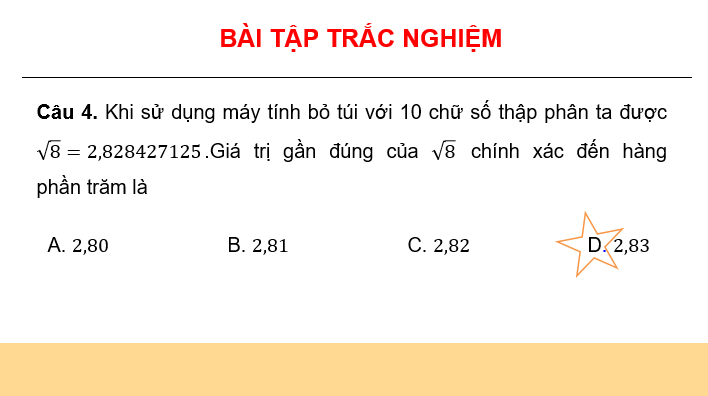 Giáo án điện tử Toán 10 Chân trời Bài 1: Dùng máy tính cầm tay để tính toán với số gần đúng và tính các số đặc trưng của mẫu số liệu thống kê | PPT Toán 10 Chân trời sáng tạo