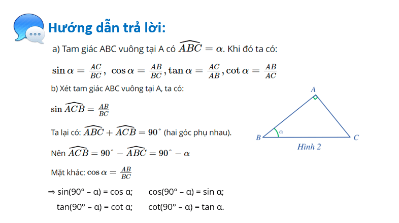 Giáo án điện tử Toán 10 Bài 1: Giá trị lượng giác của một góc từ 0 độ đến 180 độ. Định lý côsin và định lý sin trong tam giác | PPT Toán 10 Cánh diều