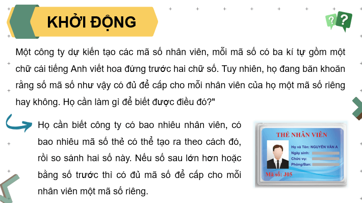 Giáo án điện tử Toán 10 Chân trời Bài 1: Quy tắc cộng và quy tắc nhân | PPT Toán 10 Chân trời sáng tạo