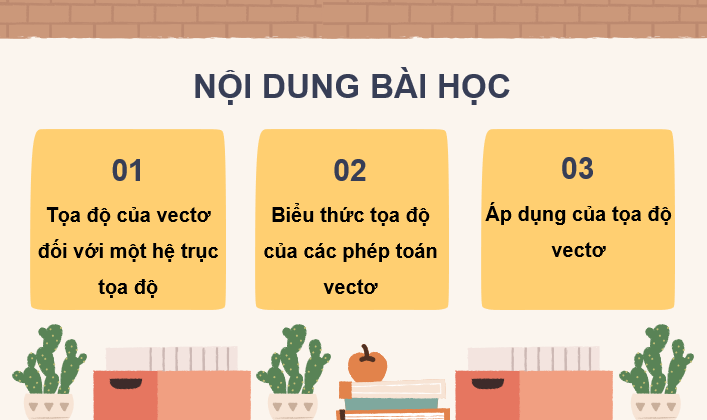 Giáo án điện tử Toán 10 Chân trời Bài 1: Toạ độ của vectơ | PPT Toán 10 Chân trời sáng tạo