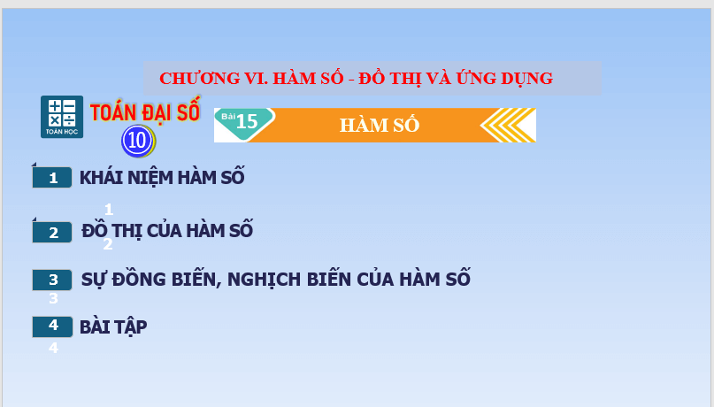 Giáo án điện tử Toán 10 Bài 15: Hàm số | PPT Toán 10 Kết nối tri thức