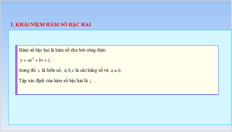 Giáo án điện tử Toán 10 Bài 16: Hàm số bậc hai | PPT Toán 10 Kết nối tri thức