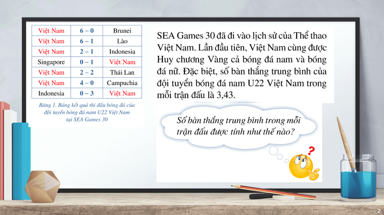 Giáo án điện tử Toán 10 Bài 2: Các số đặc trưng đo xu thế trung tâm cho mẫu số liệu không ghép nhóm | PPT Toán 10 Cánh diều