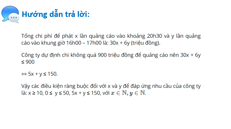 Giáo án điện tử Toán 10 Bài 2: Hệ bất phương trình bậc nhất hai ẩn | PPT Toán 10 Cánh diều