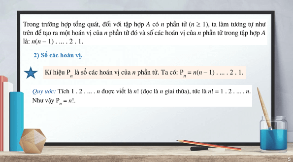 Giáo án điện tử Toán 10 Bài 2: Hoán vị. Chỉnh hợp | Bài giảng PPT Toán 10