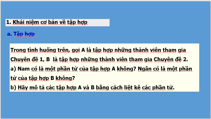 Giáo án điện tử Toán 10 Bài 2: Tập hợp và các phép toán trên tập hợp | Bài giảng PPT Toán 10