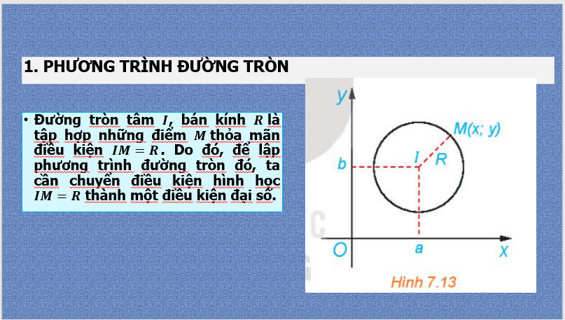 Giáo án điện tử Toán 10 Bài 21: Đường tròn trong mặt phẳng tọa độ | PPT Toán 10 Kết nối tri thức