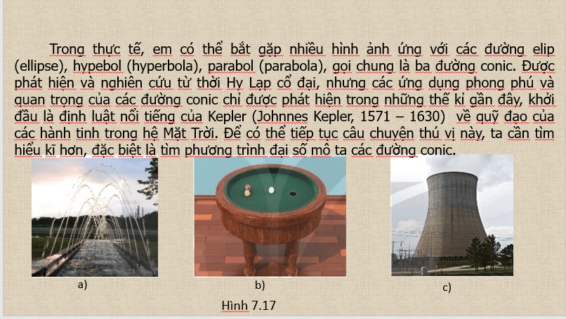 Giáo án điện tử Toán 10 Bài 22: Ba đường conic | PPT Toán 10 Kết nối tri thức