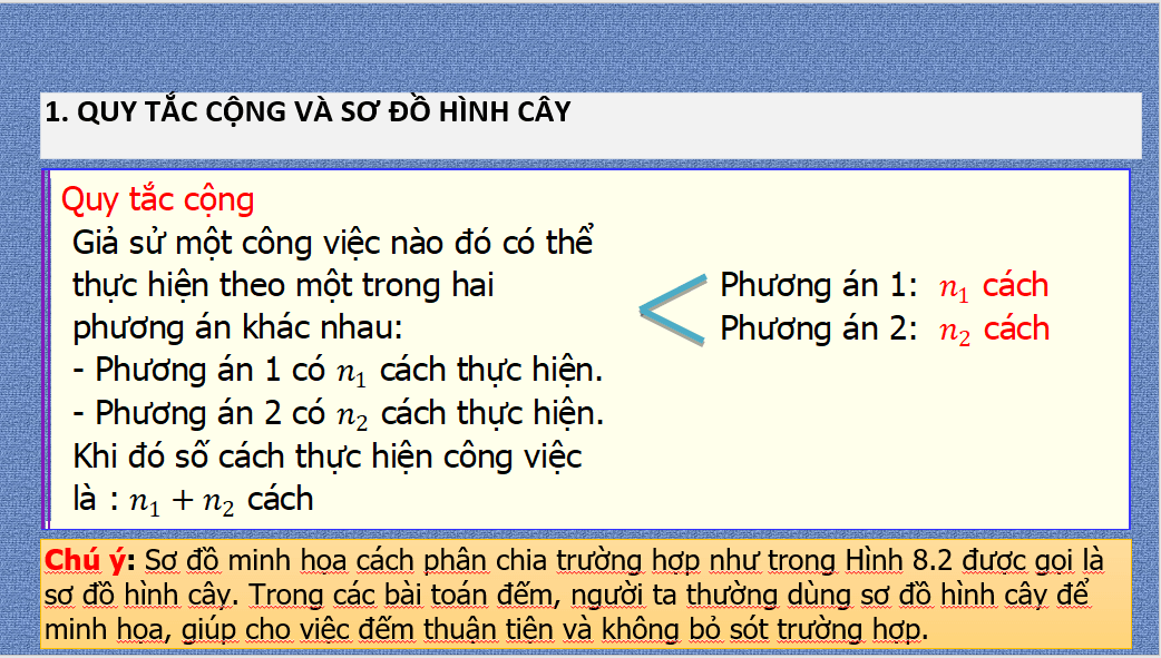 Giáo án điện tử Toán 10 Bài 23: Quy tắc đếm | PPT Toán 10 Kết nối tri thức