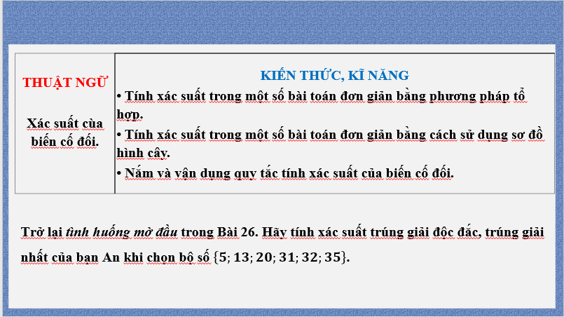 Giáo án điện tử Toán 10 Bài 27: Thực hành tính xác suất theo định nghĩa cổ điển | PPT Toán 10 Kết nối tri thức