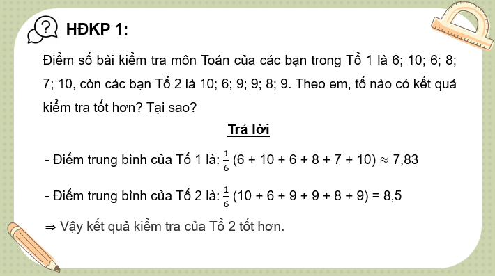 Giáo án điện tử Toán 10 Chân trời Bài 3: Các số đặc trưng đo xu thế trung tâm của mẫu số liệu | PPT Toán 10 Chân trời sáng tạo