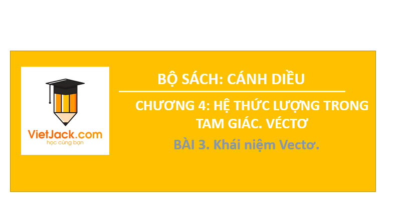 Giáo án điện tử Toán 10 Bài 3: Khái niệm vectơ | PPT Toán 10 Cánh diều