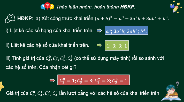 Giáo án điện tử Toán 10 Chân trời Bài 3: Nhị thức Newton | PPT Toán 10 Chân trời sáng tạo