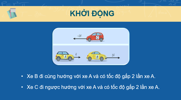 Giáo án điện tử Toán 10 Chân trời Bài 3: Tích của một số với một vectơ | PPT Toán 10 Chân trời sáng tạo