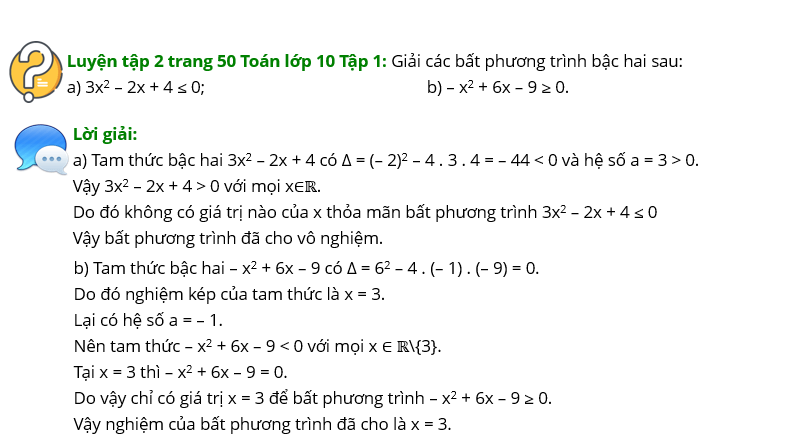 Giáo án điện tử Toán 10 Bài 4: Bất phương trình bậc hai một ẩn | PPT Toán 10 Cánh diều