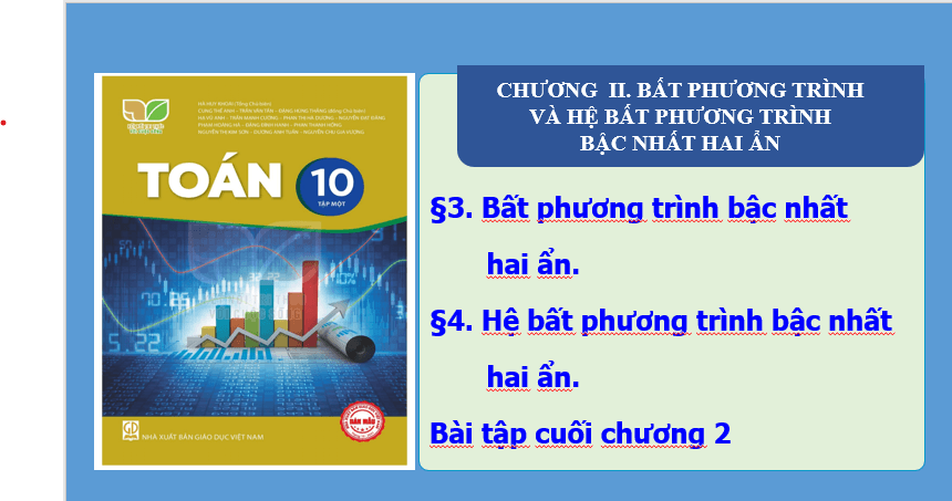 Giáo án điện tử Toán 10 Bài 4: Hệ bất phương trình bậc nhất hai ẩn | PPT Toán 10 Kết nối tri thức