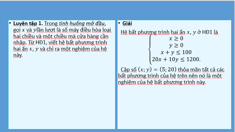 Giáo án điện tử Toán 10 Bài 4: Hệ bất phương trình bậc nhất hai ẩn | PPT Toán 10 Kết nối tri thức