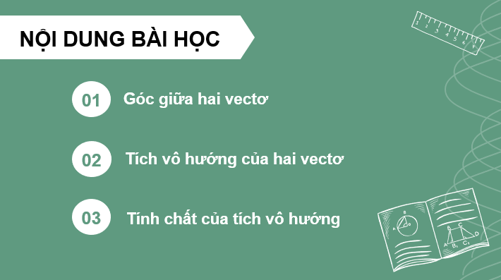 Giáo án điện tử Toán 10 Chân trời Bài 4: Tích vô hướng của hai vectơ | PPT Toán 10 Chân trời sáng tạo