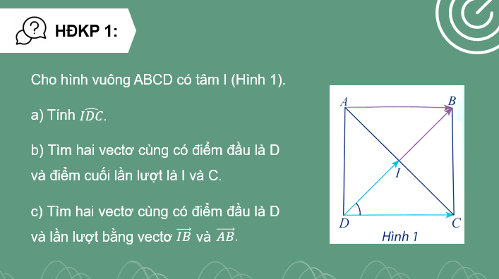 Giáo án điện tử Toán 10 Chân trời Bài 4: Tích vô hướng của hai vectơ | PPT Toán 10 Chân trời sáng tạo