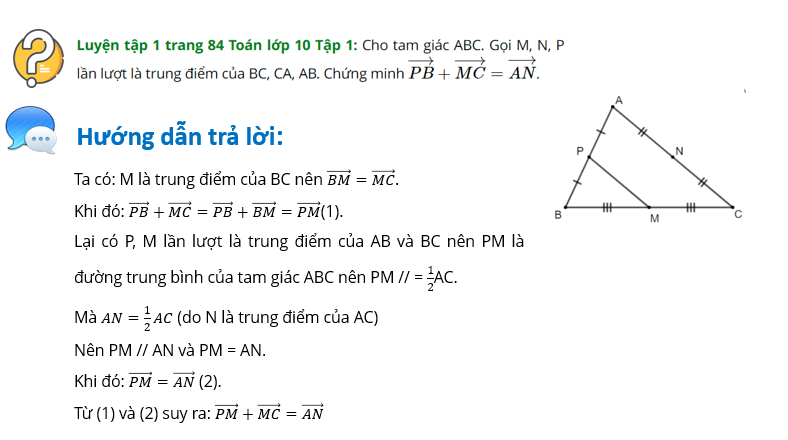 Giáo án điện tử Toán 10 Bài 4: Tổng và hiệu của hai vectơ | PPT Toán 10 Cánh diều