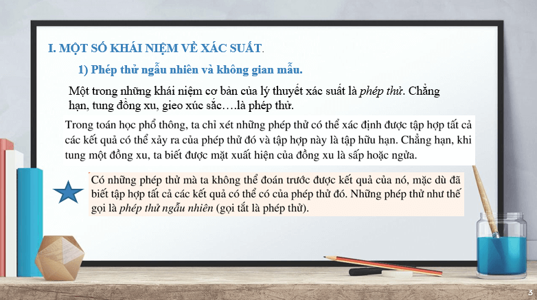 Giáo án điện tử Toán 10 Bài 5: Xác suất của biến cố | PPT Toán 10 Cánh diều