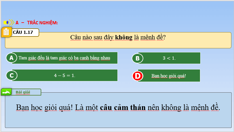 Giáo án điện tử Toán 10 Bài tập cuối chương 1 | PPT Toán 10 Kết nối tri thức