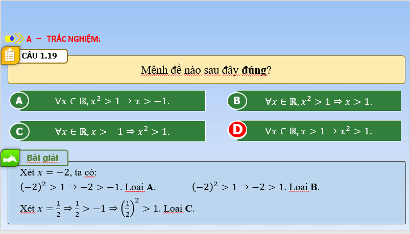 Giáo án điện tử Toán 10 Bài tập cuối chương 1 | PPT Toán 10 Kết nối tri thức