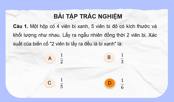 Giáo án điện tử Toán 10 Chân trời Bài tập cuối chương 10 | PPT Toán 10 Chân trời sáng tạo