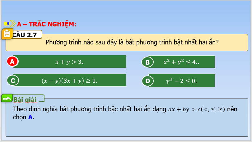 Giáo án điện tử Toán 10 Bài tập cuối chương 2 | PPT Toán 10 Kết nối tri thức