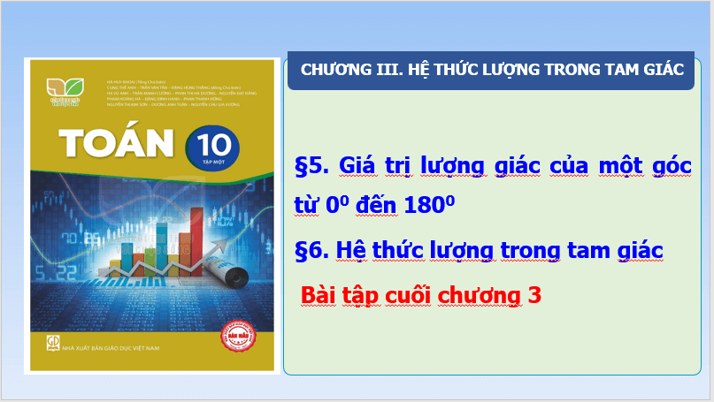 Giáo án điện tử Toán 10 Bài tập cuối chương 3 | PPT Toán 10 Kết nối tri thức