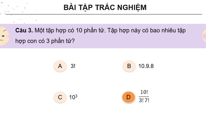 Giáo án điện tử Toán 10 Chân trời Bài tập cuối chương 8 | PPT Toán 10 Chân trời sáng tạo