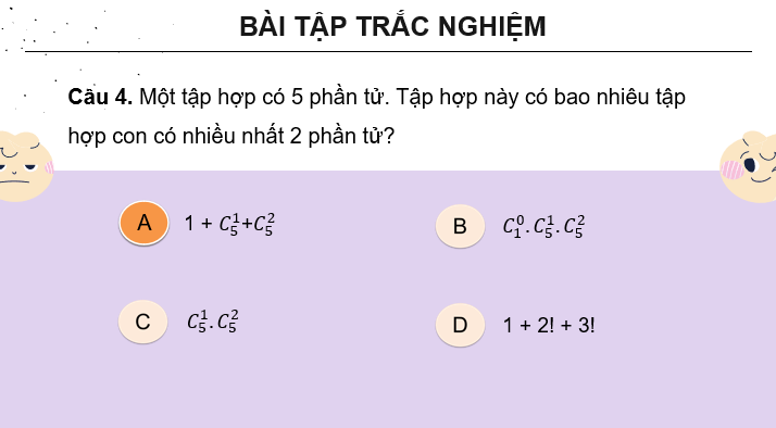 Giáo án điện tử Toán 10 Chân trời Bài tập cuối chương 8 | PPT Toán 10 Chân trời sáng tạo