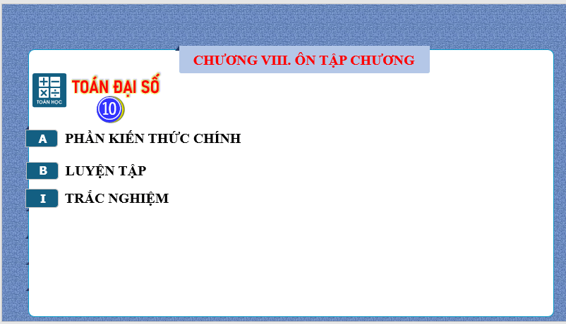 Giáo án điện tử Toán 10 Bài tập cuối chương 8 | PPT Toán 10 Kết nối tri thức