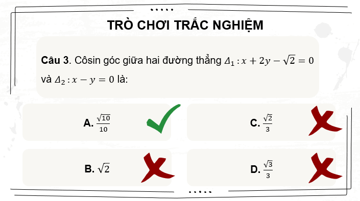 Giáo án điện tử Toán 10 Chân trời Bài tập cuối chương 9 | PPT Toán 10 Chân trời sáng tạo